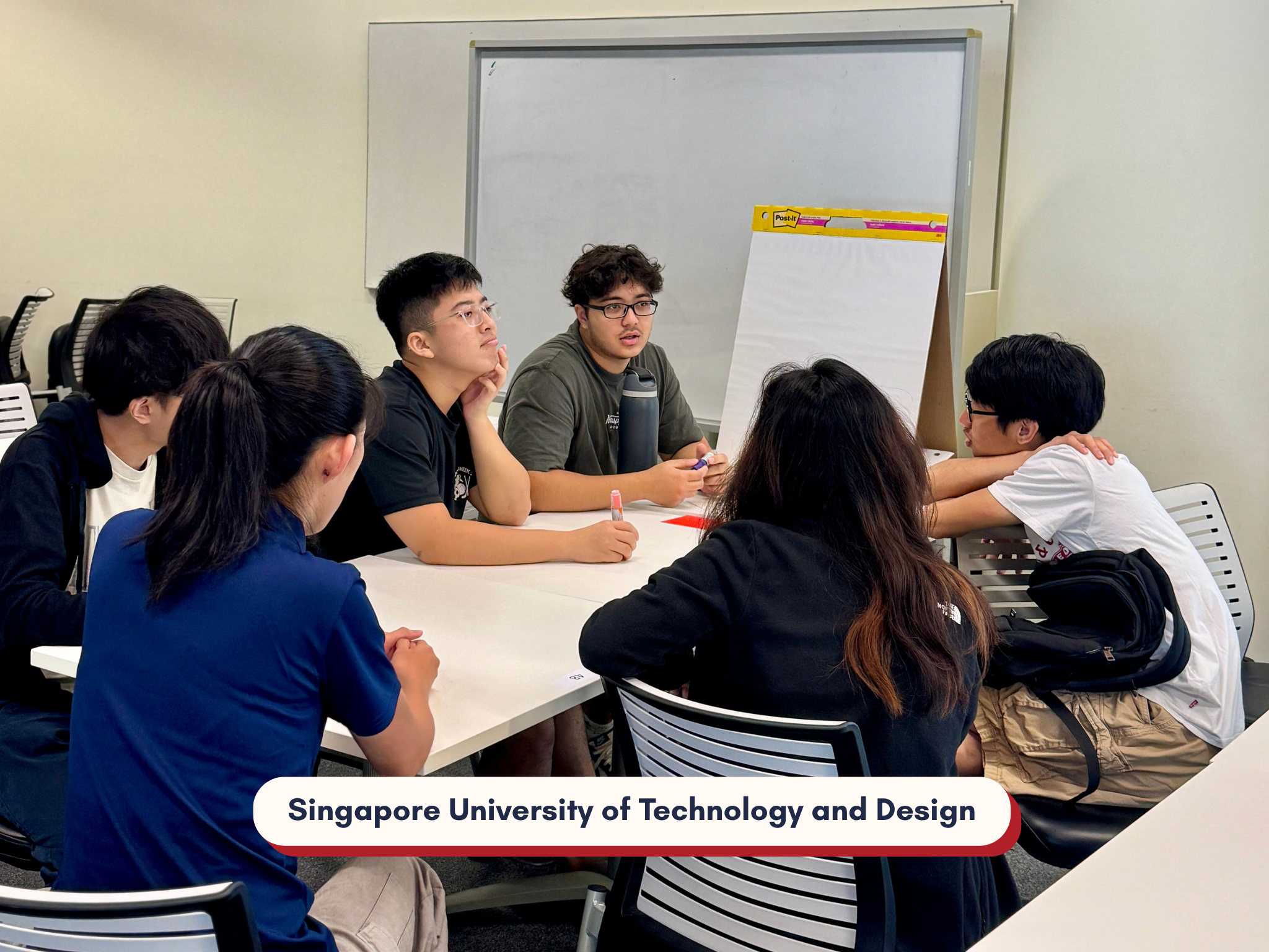 A group of students in discussion